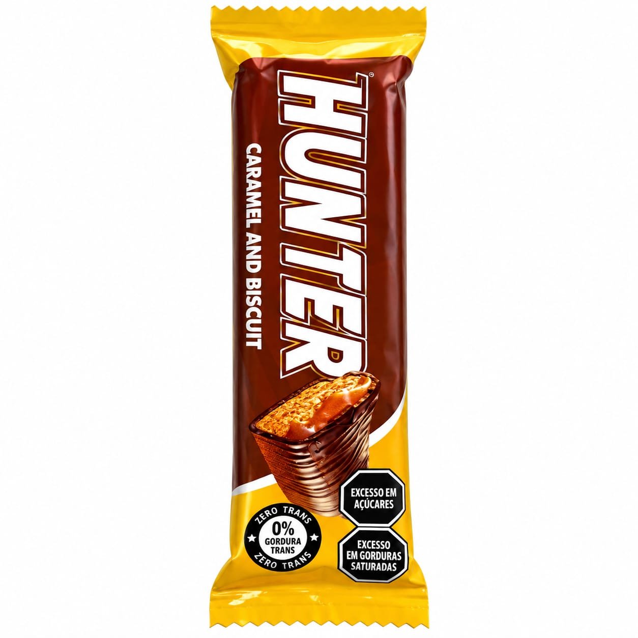 CHOLATE HUNTLE BISCOITO COM CARAMELO 40GR